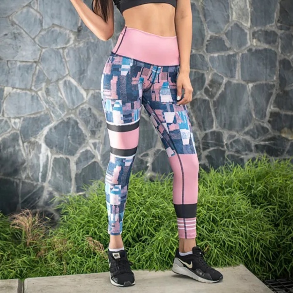 Owfit Blocks and Stripes Leggings